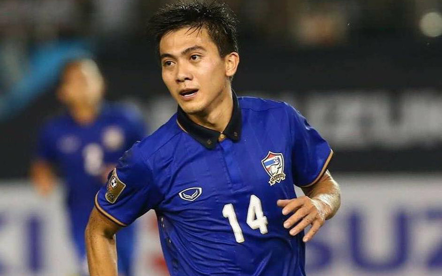 Sarawut Masuk từng ghi 3 bàn ở AFF Cup 2016.