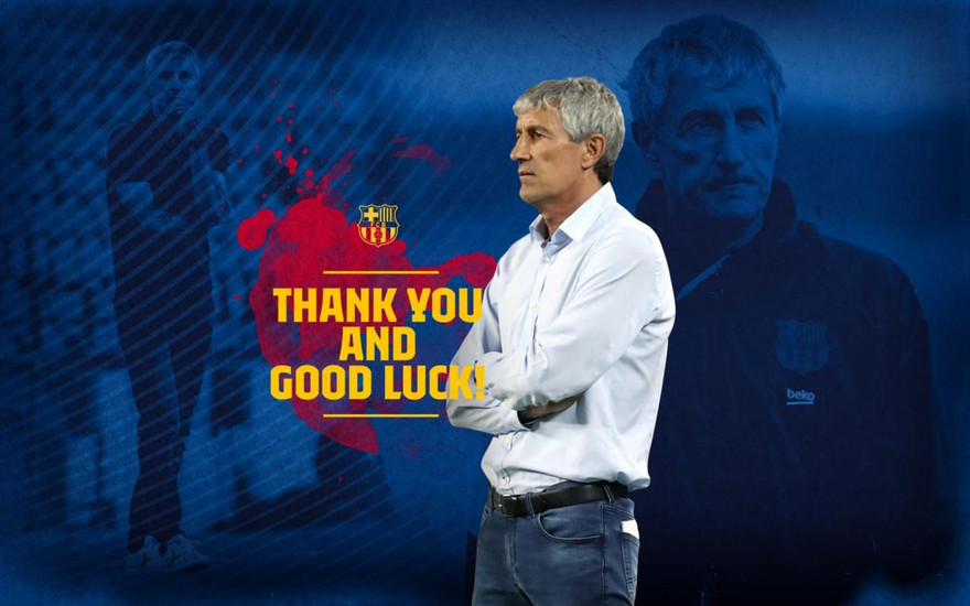 Barcelona vẫn dành lời cảm ơn cho HLV Quique Setien