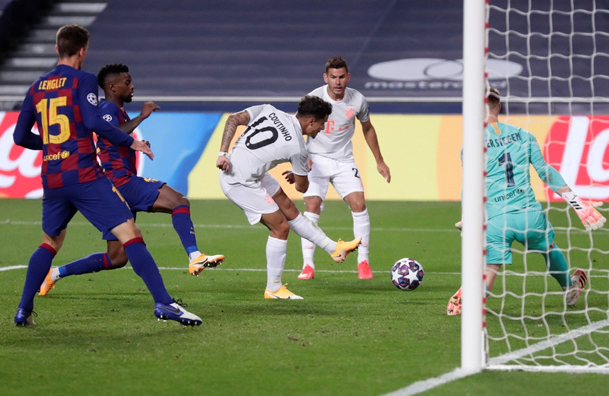 Coutinho khiến Barca ôm hận.