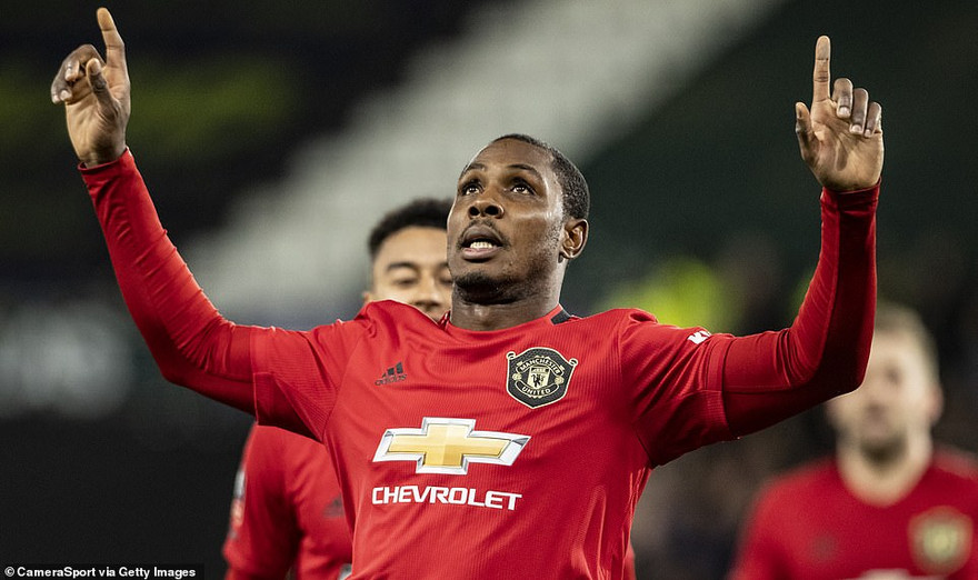 Odion Ighalo đã có 3 bàn thắng cho M.U.
