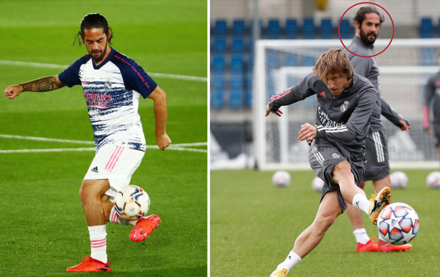 Isco lộ hình ảnh gây sốc trên sân tập của Real Madrid