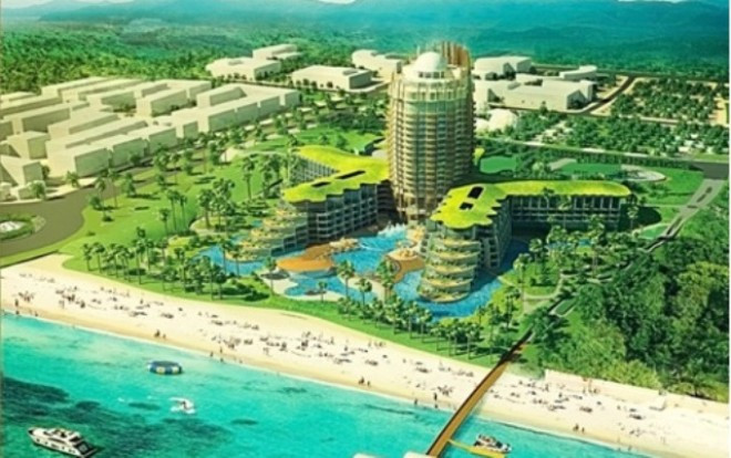 Phối cảnh tổng thể một dự án bất động sản ở Phú Quốc. Ảnh minh họa