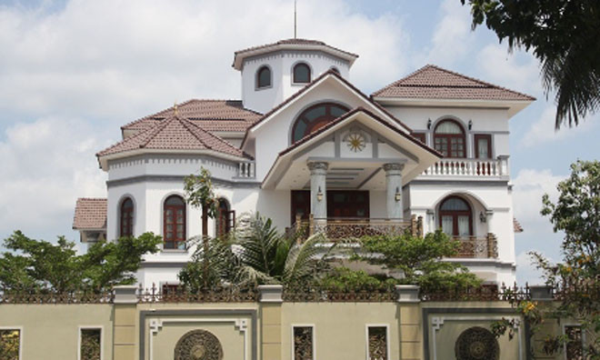 Căn biệt thự được cho là của ông Trần Văn Truyền. Ảnh: Dân Trí