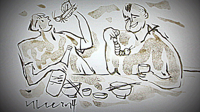 Cho tôi một bánh mì kẹp bọ!