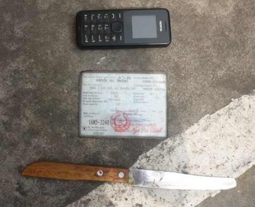 Tang vật vụ án bị cơ quan công an thu giữ