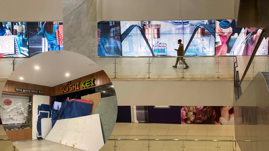 Mặt bằng trung tâm thương mại ế ẩm, bỏ không hàng loạt