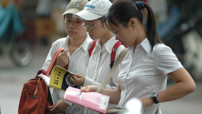 Học sinh lớp 9 ở Hà Nội. Ảnh: Hồng Vĩnh