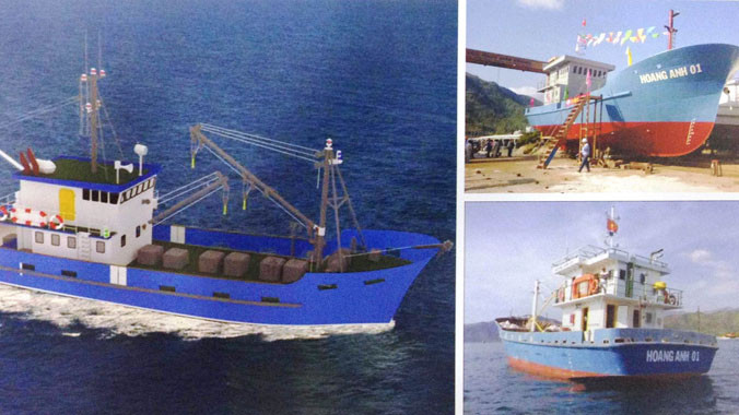 Mẫu tàu thép được SBIC ký kết hợp đồng đóng mới với ngư dân. ẢNH: SBIC CUNG CẤP