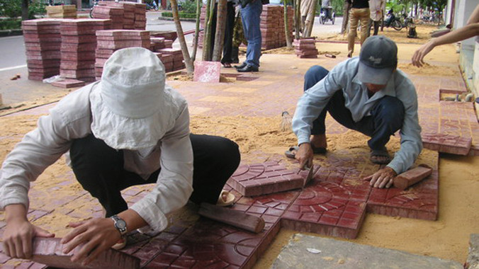 Hà Nội sẽ ban hành 9 mẫu vỉa hè chung trên địa bàn. Ảnh: Hồng Vĩnh