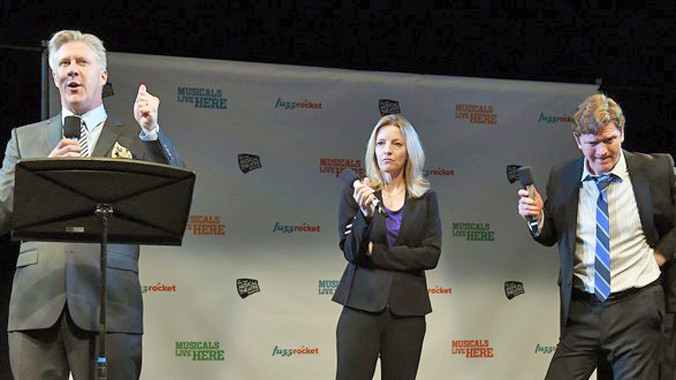 Hillary với hai phiên bản Bill Clinton xuất hiện trong nhạc kịch