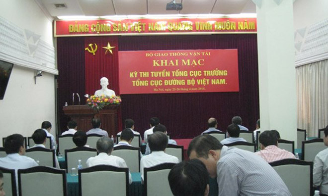 Hình ảnh thi tuyển Tổng cục trưởng Đường bộ. Ảnh; Sỹ Lực.