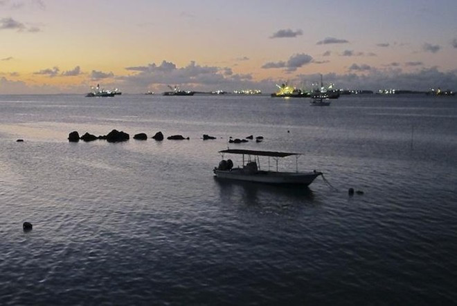  Mực nước biển dâng đang khiến hài cốt của nhiều binh sĩ nổi lên ở quần đảo Marshall. Ảnh: Wire. 