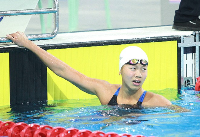 Nguyễn Thị Ánh Viên đang thể hiện phong độ xuất sắc