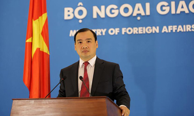 Người Phát ngôn Bộ Ngoại giao Việt Nam Lê Hải Bình.
