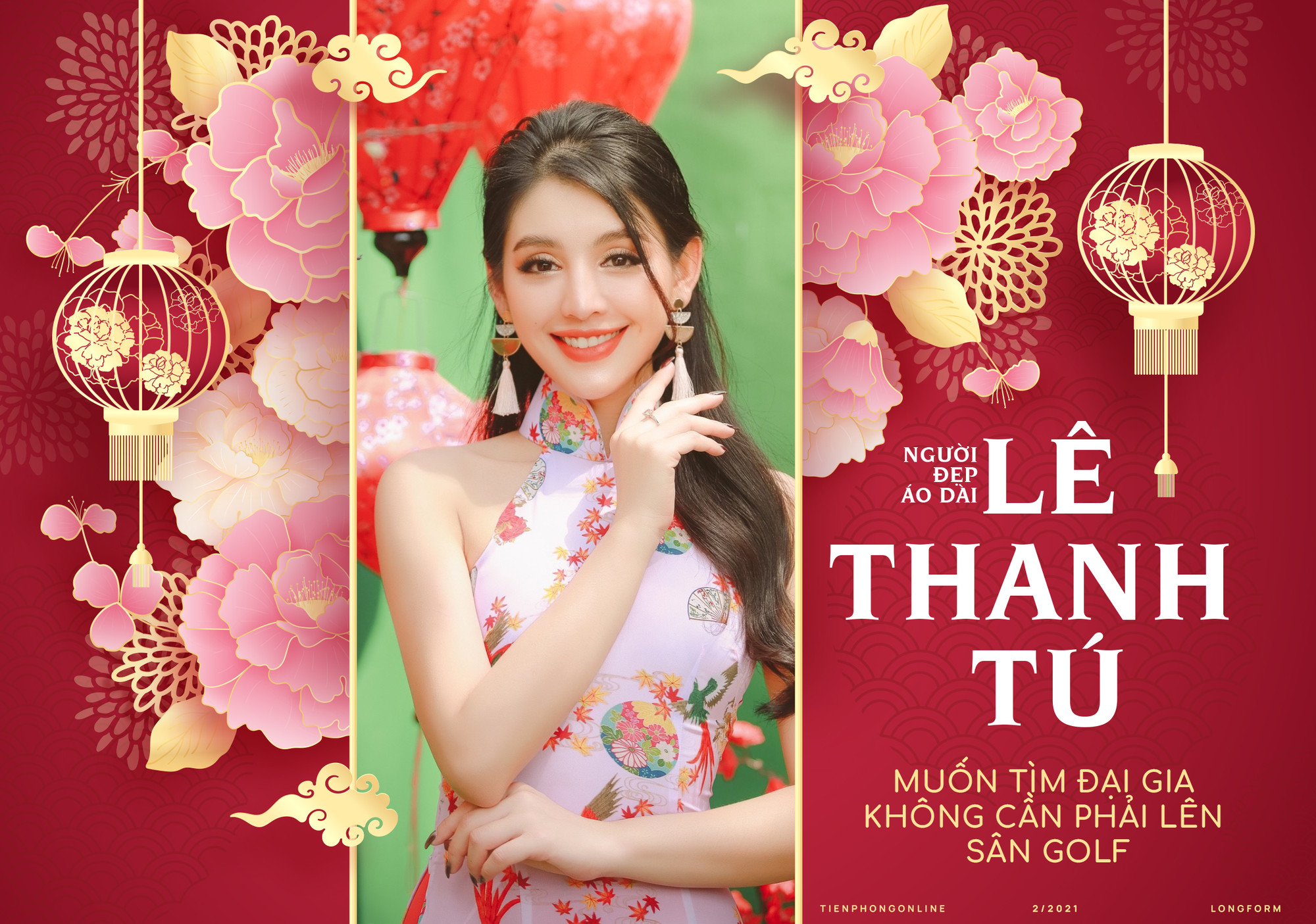 Người đẹp Áo dài Lê Thanh Tú: Muốn tìm đại gia không cần phải lên sân Golf 