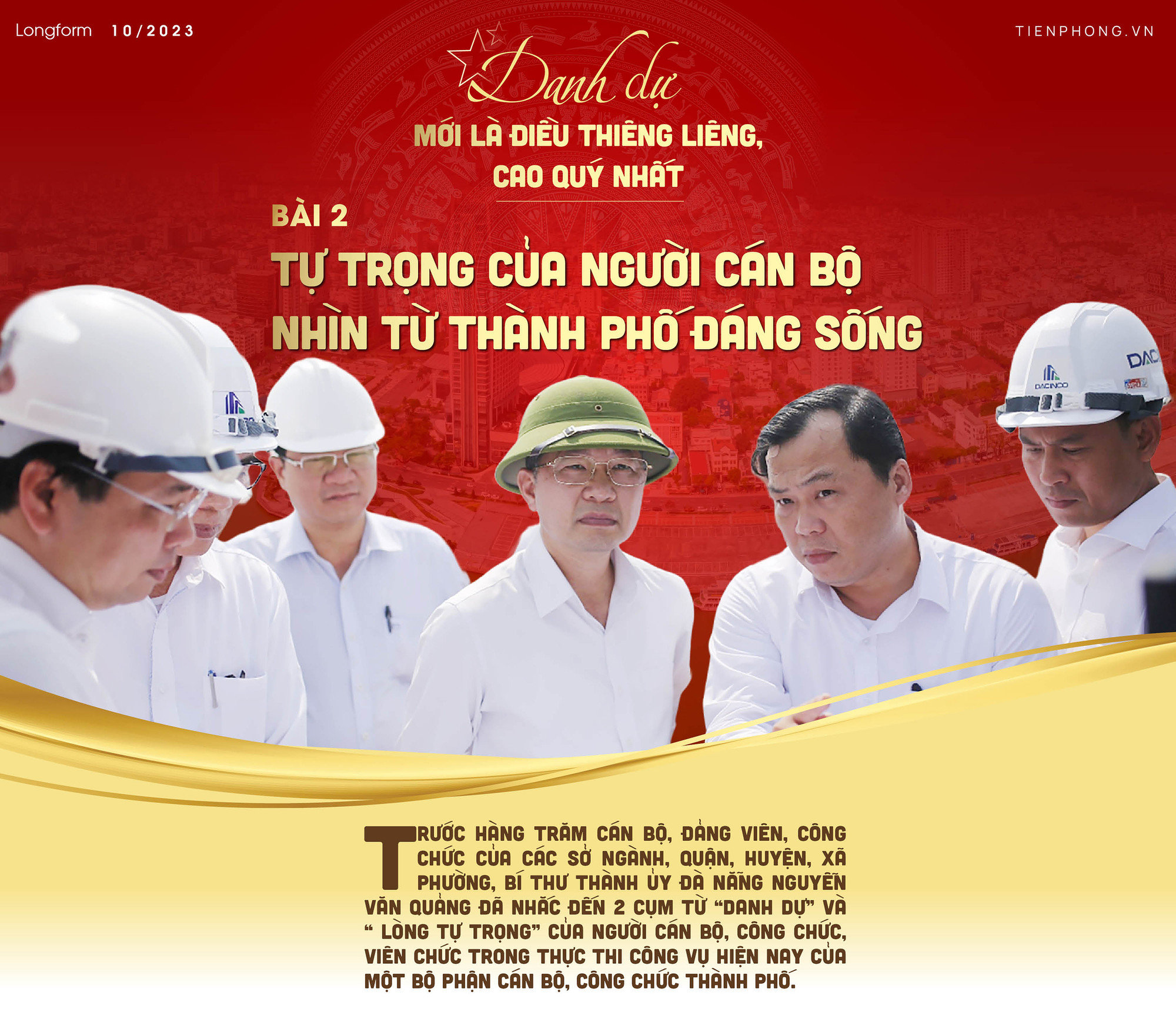 Tự trọng của người cán bộ - nhìn từ thành phố đáng sống