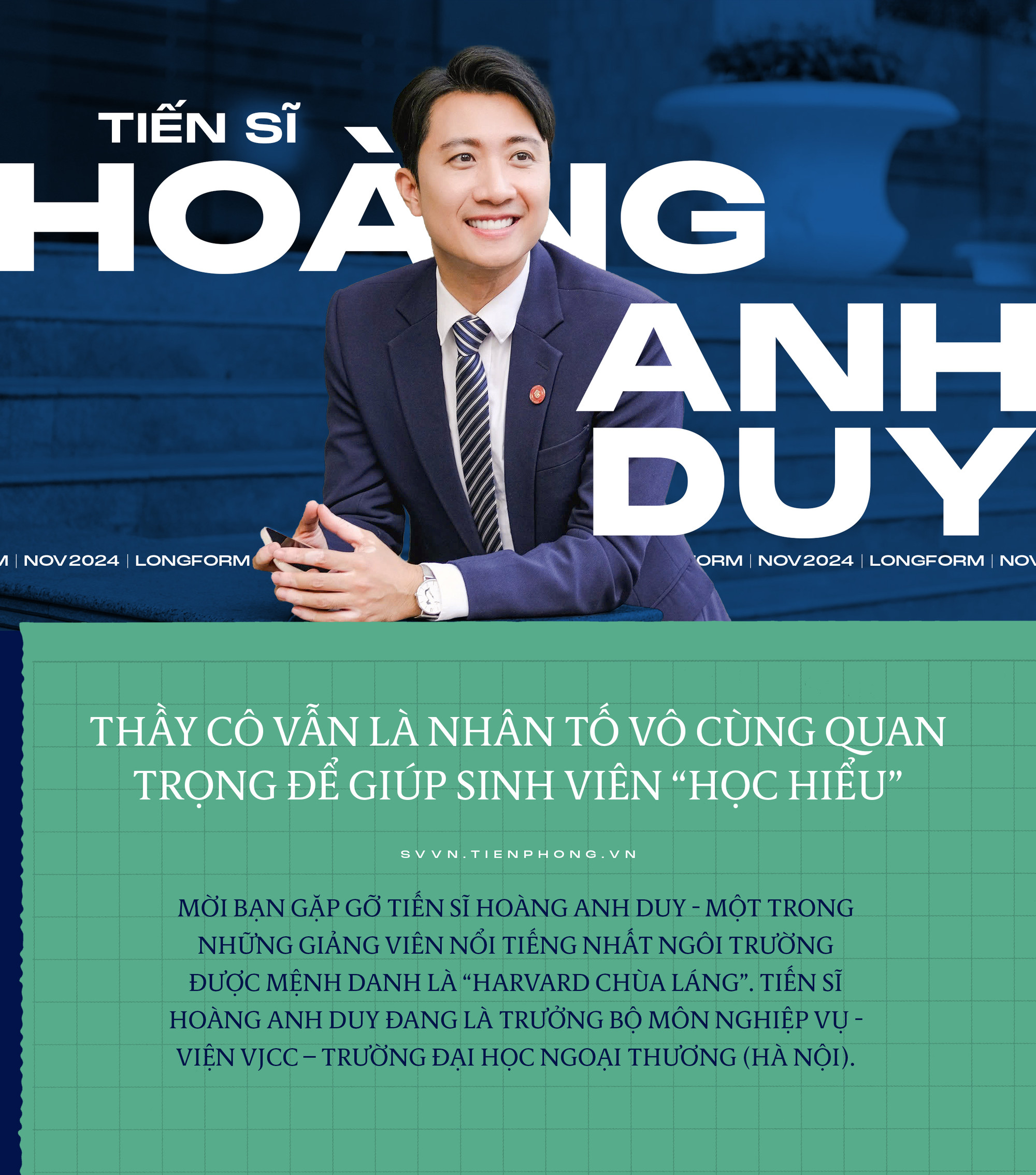 Tiến sĩ Hoàng Anh Duy: Thầy cô vẫn là nhân tố vô cùng quan trọng để giúp sinh viên "học hiểu"