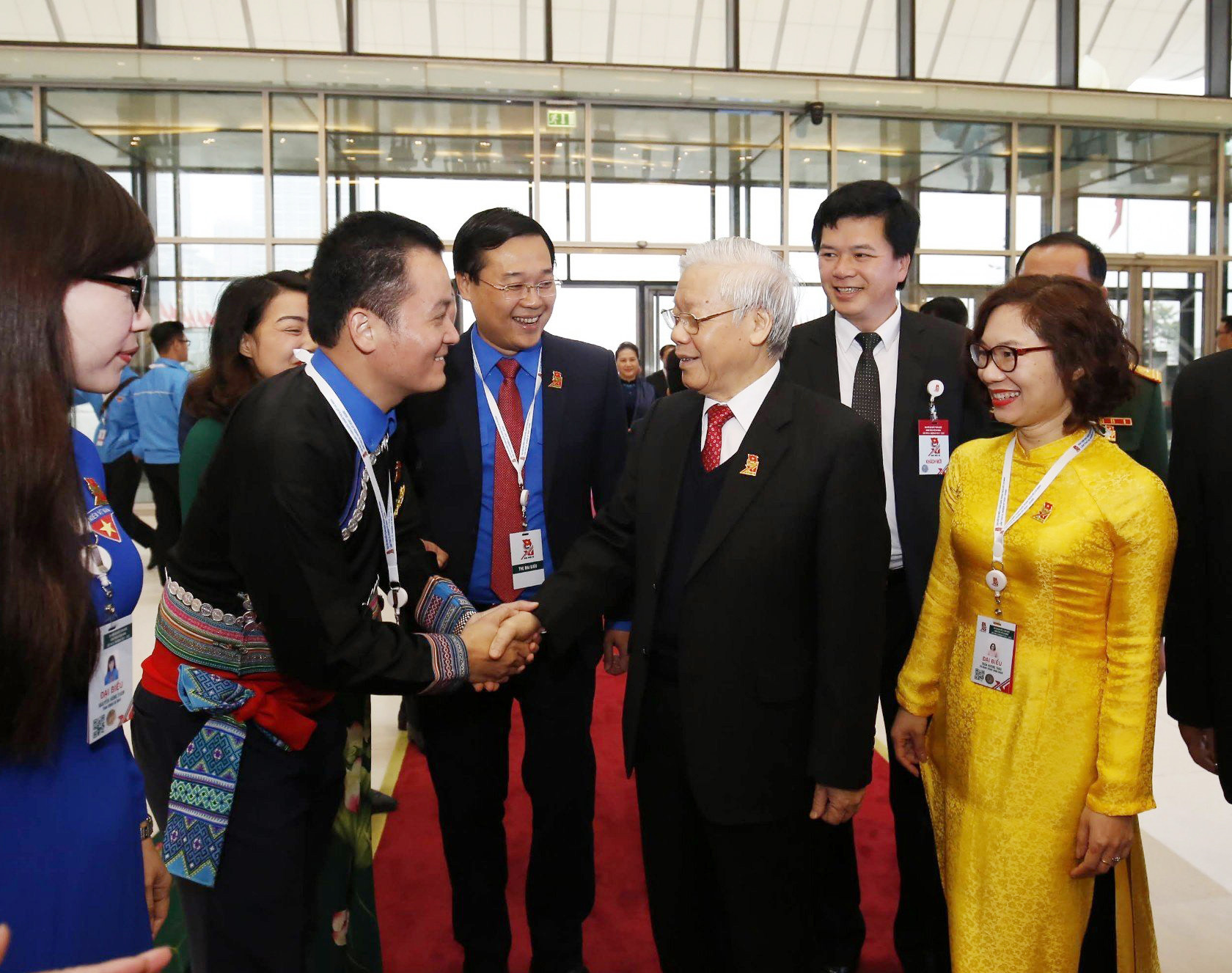 Tổng Bí thư Nguyễn Phú Trọng tại Đại hội Đoàn toàn quốc lần thứ XI, nhiệm kỳ 2017 – 2022 (diễn ra tháng 12/2017). Ảnh: Như Ý Tổng Bí thư Nguyễn Phú Trọng tại Đại hội Đoàn toàn quốc lần thứ XI, nhiệm kỳ 2017 – 2022 (diễn ra tháng 12/2017). Ảnh: Như Ý