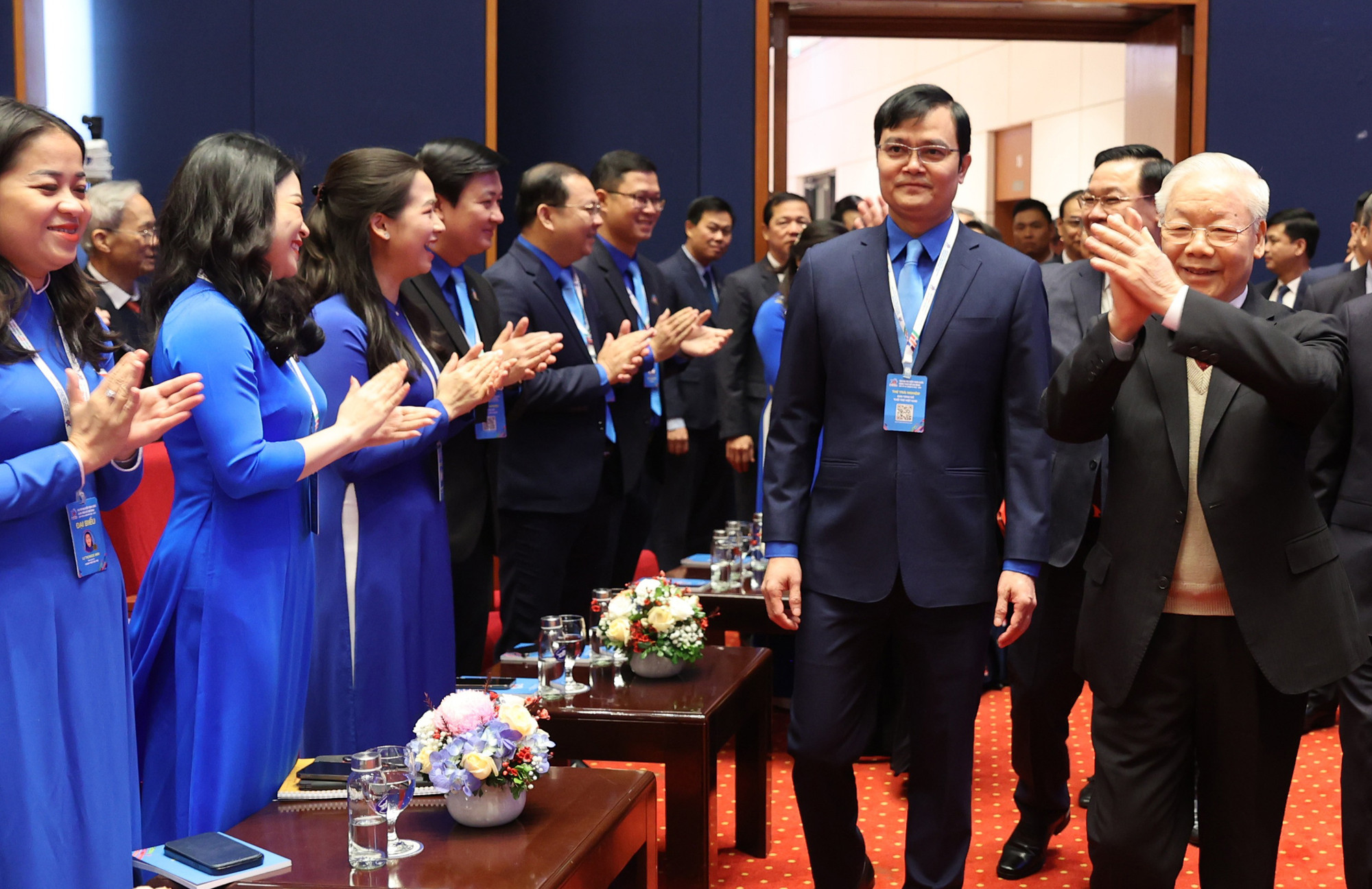 Tổng Bí thư Nguyễn Phú Trọng tại Đại hội Đoàn toàn quốc lần thứ XII, nhiệm kỳ 2022 – 2027. Ảnh: Như Ý Tổng Bí thư Nguyễn Phú Trọng tại Đại hội Đoàn toàn quốc lần thứ XII, nhiệm kỳ 2022 – 2027. Ảnh: Như Ý