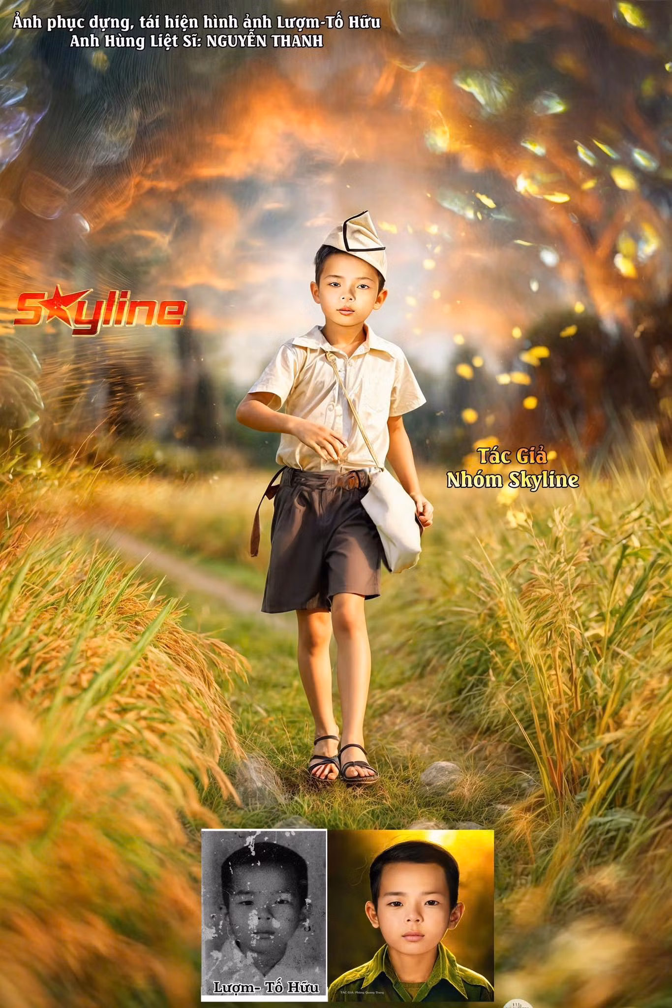 Nhóm Skyline dành nhiều thời gian tương tác với thân nhân liệt sĩ Nguyễn Thanh và các cơ quan tổ chức để có thông tin phục dựng, tái hiện anh hùng liệt sĩ Nguyễn Thanh, nhân vật Lượm trong thơ Tố Hữu.