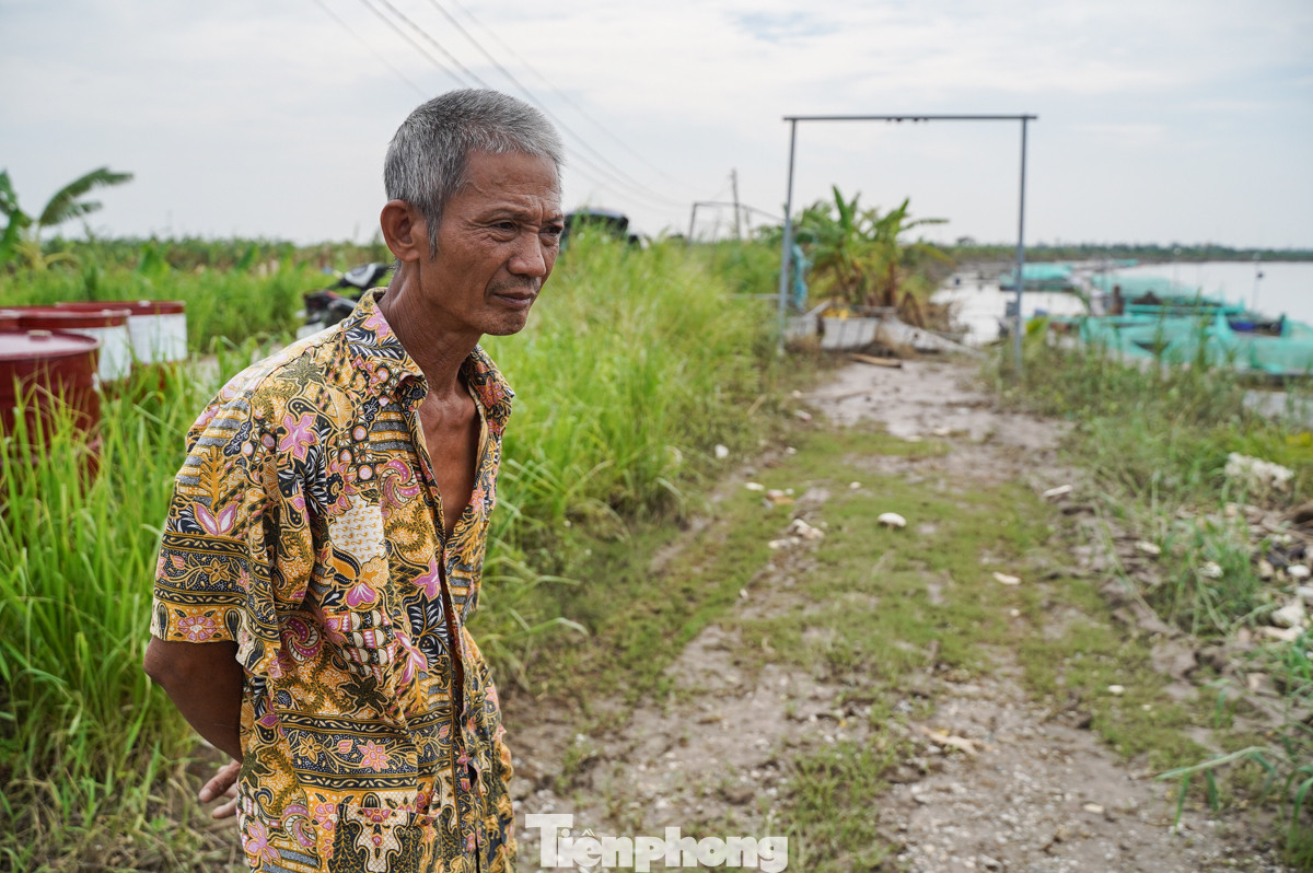 Bần thần dọn về sinh để chuẩn bị sửa chữa hệ thống lồng cá tái sản xuất, ông Phạm Văn Huận (xóm Hữu Trung, xã Hà Thanh) buồn rầu nói, trong trận lũ vừa rồi đã gây ra thiệt hại lớn cho gia đình ông. Rác từ thượng nguồn đổ về đánh dựng đứng 6 lồng cá của ông, toàn bộ hơn 10 tấn cá trôi sông hết.