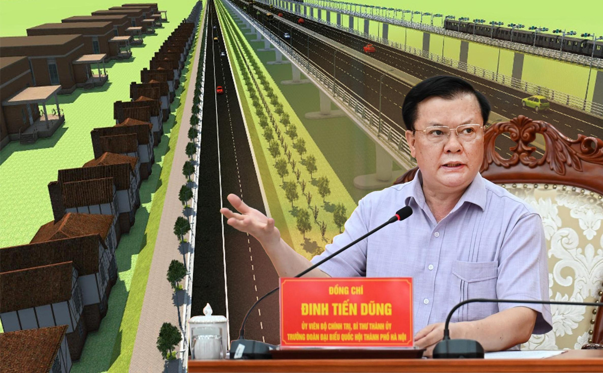 Bí thư Thành uỷ Hà Nội Đinh Tiến Dũng, Trưởng Ban chỉ đạo đầu tư xây dựng dự án đường Vành đai 4 – Vùng Thủ đô Hà Nội. Ảnh: PV Bí thư Thành uỷ Hà Nội Đinh Tiến Dũng, Trưởng Ban chỉ đạo đầu tư xây dựng dự án đường Vành đai 4 – Vùng Thủ đô Hà Nội. Ảnh: PV