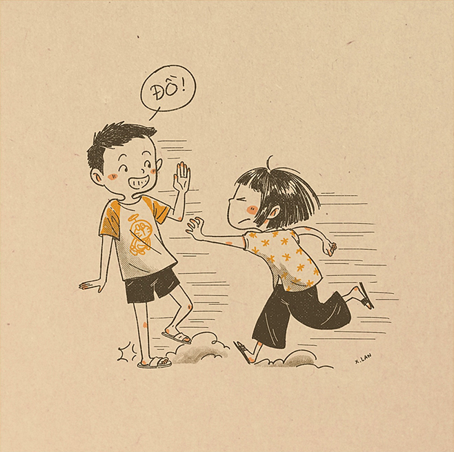 Bộ tranh "Những trò chơi tuổi thơ".