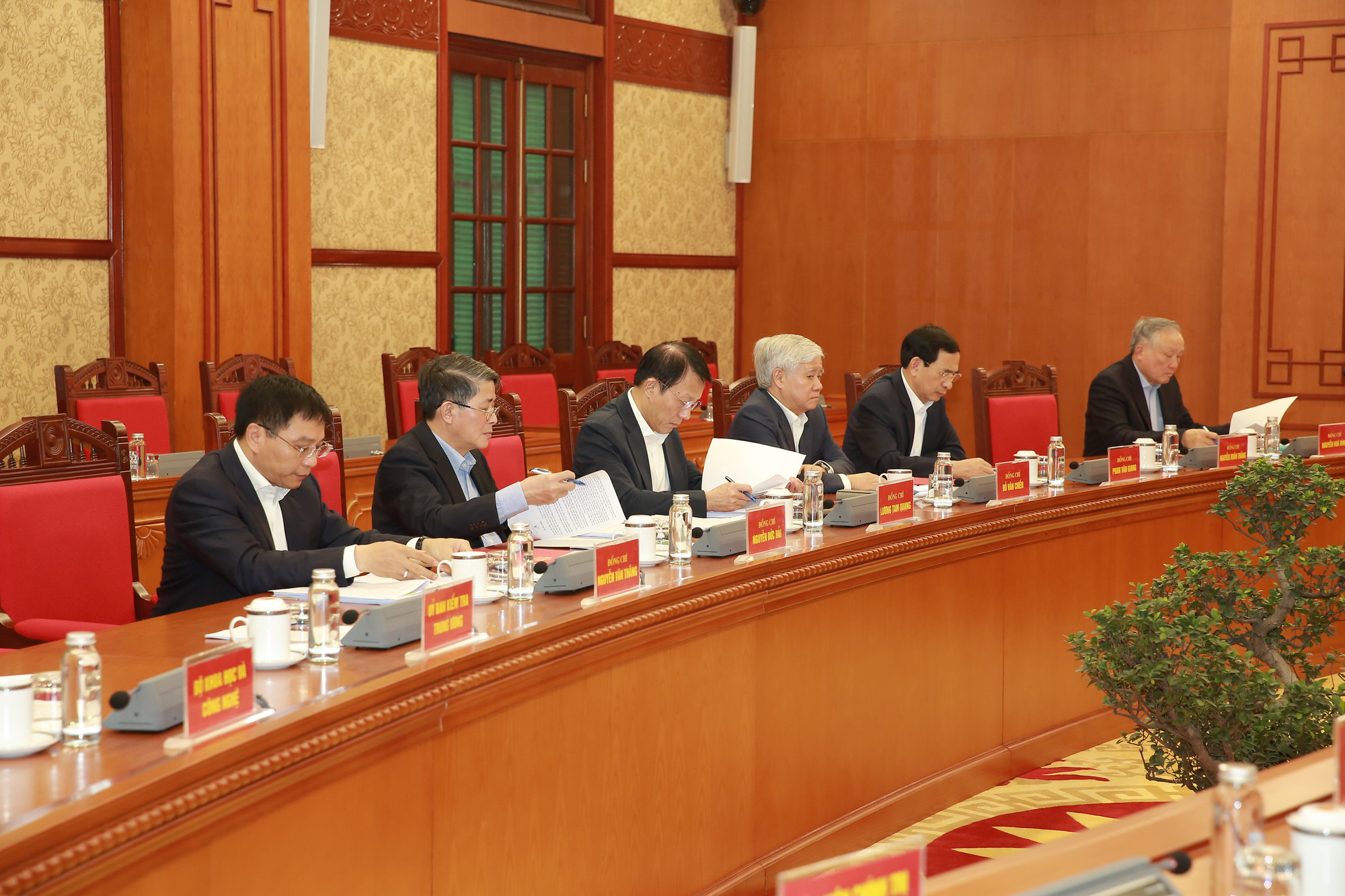 Tổng Bí thư Tô Lâm chủ trì Phiên họp thứ nhất Ban Chỉ đạo Trung ương về đột phá phát triển khoa học, công nghệ, đổi mới sáng tạo và chuyển đổi số. Ảnh: Hoàng Phong.