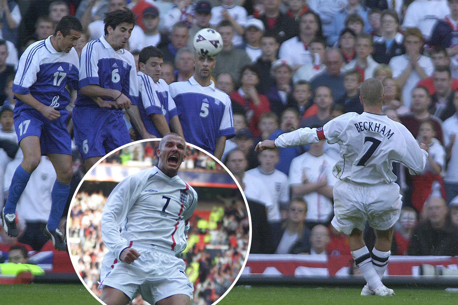 Tuyển Anh đã có trận đấu chật vật trước khi Beckham trở thành vị cứu tinh. Tuyển Anh đã có trận đấu chật vật trước khi Beckham trở thành vị cứu tinh.