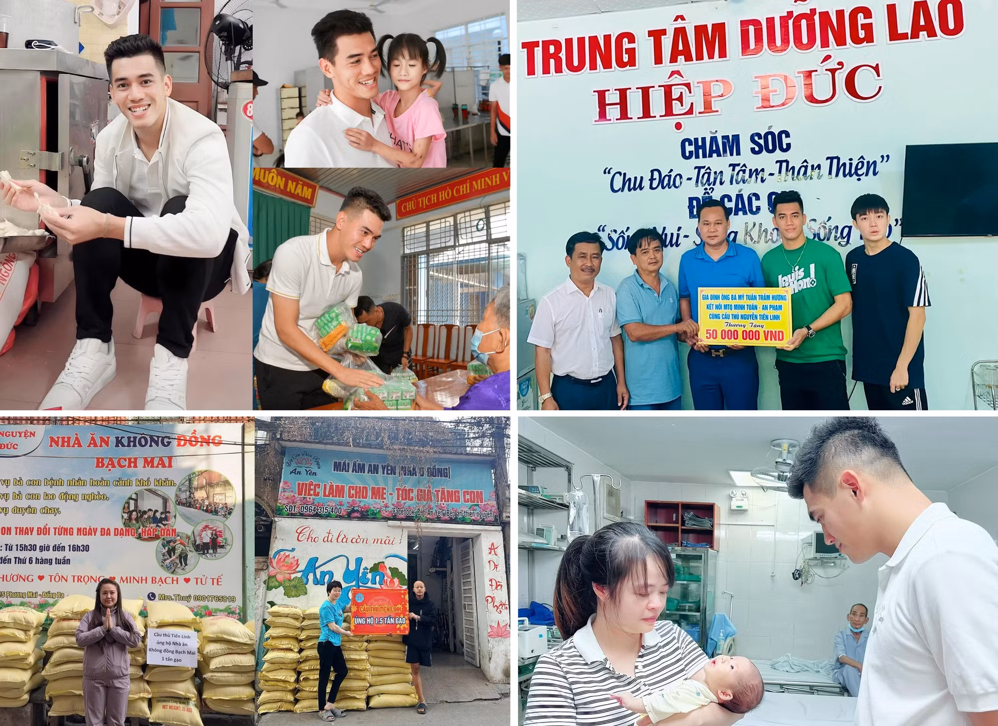 Tiến Linh không coi hoạt động thiện nguyện là nghĩa vụ, mà là một đặc ân để giúp đỡ cộng đồng.