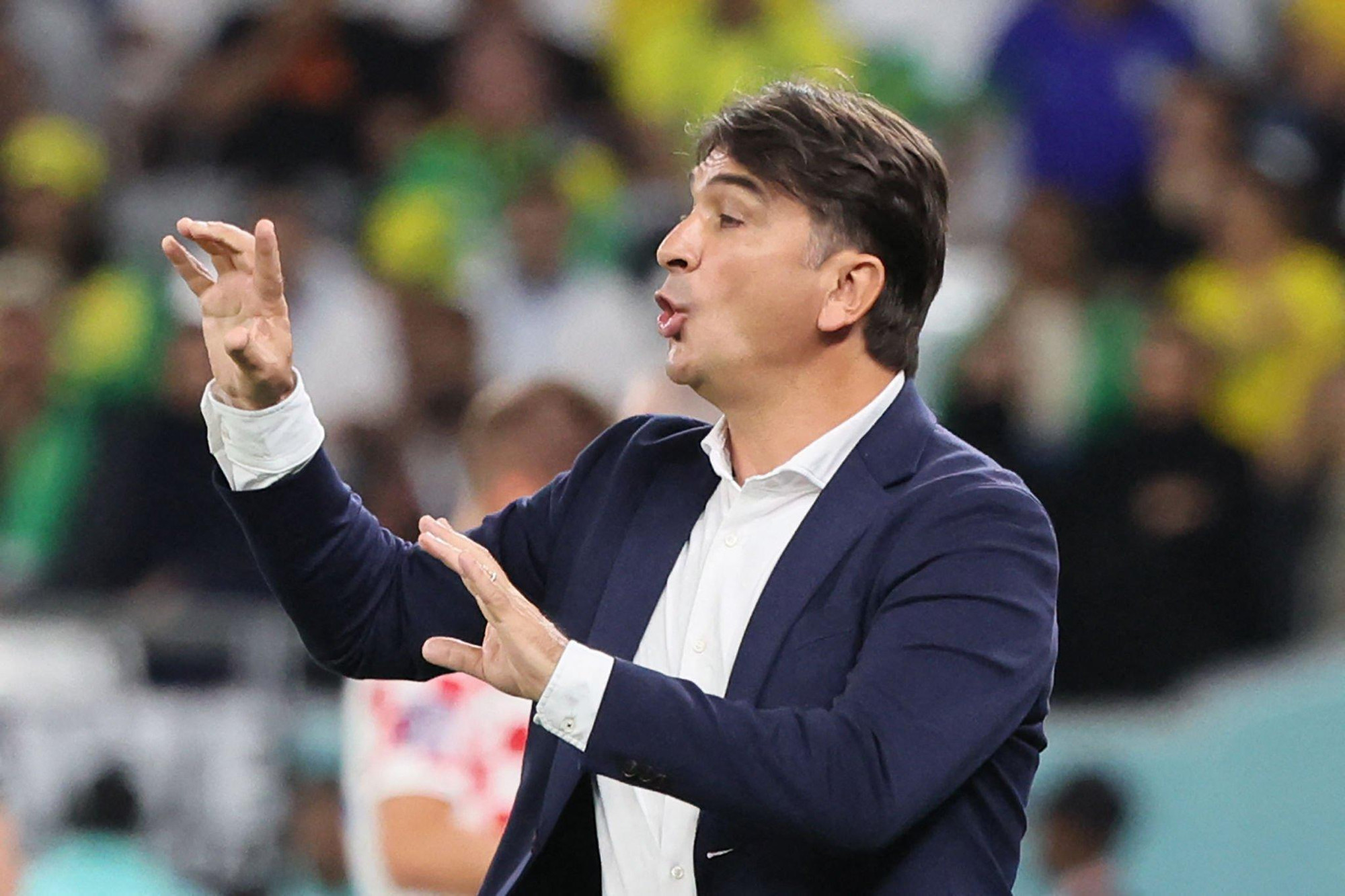 Những khoảnh khắc của HLV Zlatko Dalic tại World Cup 2022. (Ảnh: Getty Images)