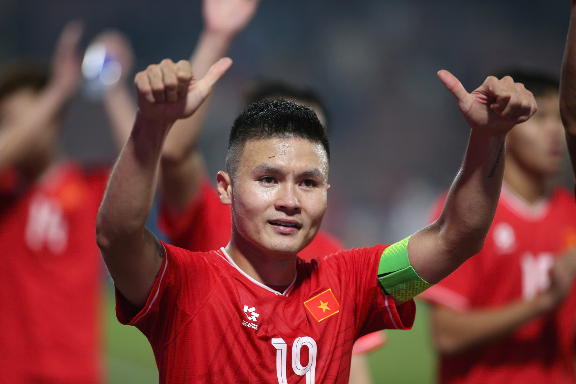 Quang Hải là người hùng trong chiến thắng trước Indonesia. (Ảnh: Quyết Thắng)