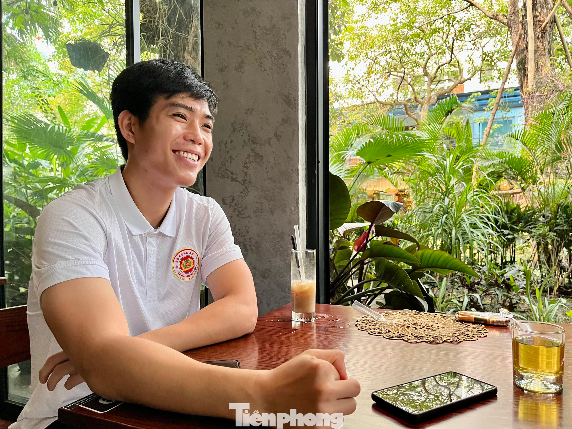 Những khoảnh khắc vui vẻ của Quang Thịnh, người luôn lạc quan trước mọi hoàn cảnh. (Ảnh: Minh Lý)