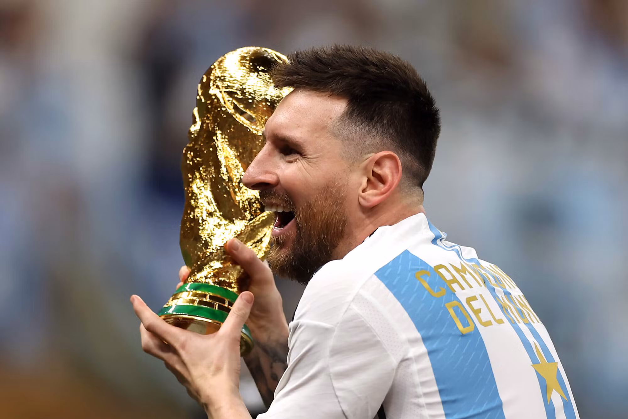Messi đã theo đuổi chiếc Cúp vàng World Cup suốt cả sự nghiệp. (Ảnh: Getty Images) Messi đã theo đuổi chiếc Cúp vàng World Cup suốt cả sự nghiệp. (Ảnh: Getty Images)