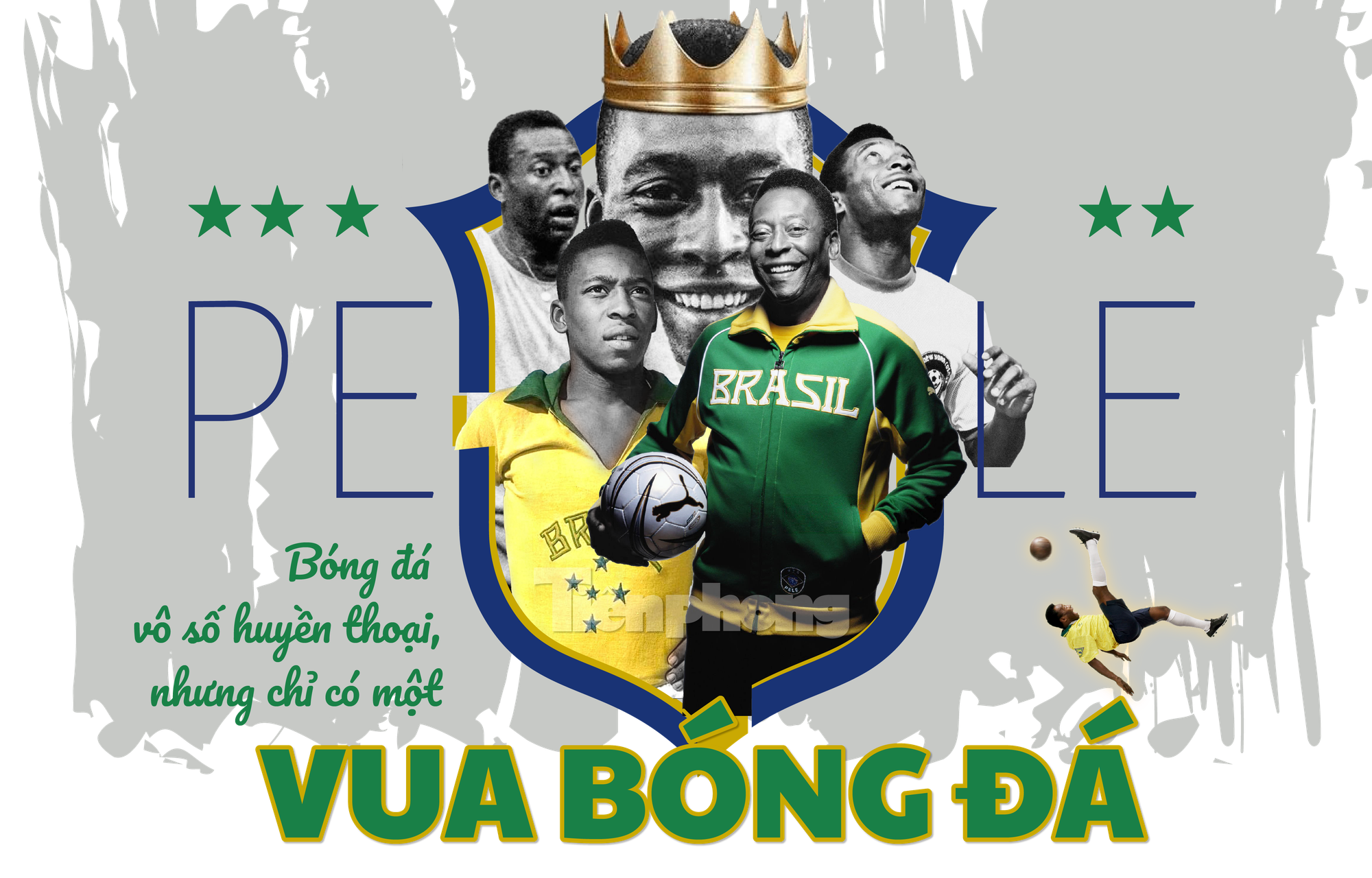 Bóng đá vô số huyền thoại, nhưng chỉ có một Vua bóng đá Pele 