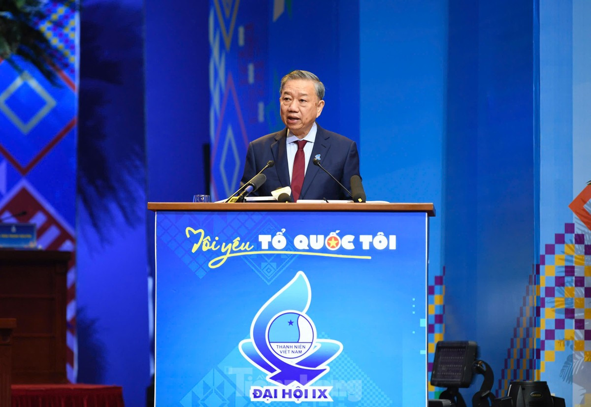Tổng Bí thư Tô Lâm phát biểu chỉ đạo tại phiên trọng thể Đại hội đại biểu toàn quốc Hội LHTN Việt Nam lần thứ IX, nhiệm kỳ 2024 - 2029 vào tháng 12/2024. Ảnh: Như Ý Tổng Bí thư Tô Lâm phát biểu chỉ đạo tại phiên trọng thể Đại hội đại biểu toàn quốc Hội LHTN Việt Nam lần thứ IX, nhiệm kỳ 2024 - 2029 vào tháng 12/2024. Ảnh: Như Ý