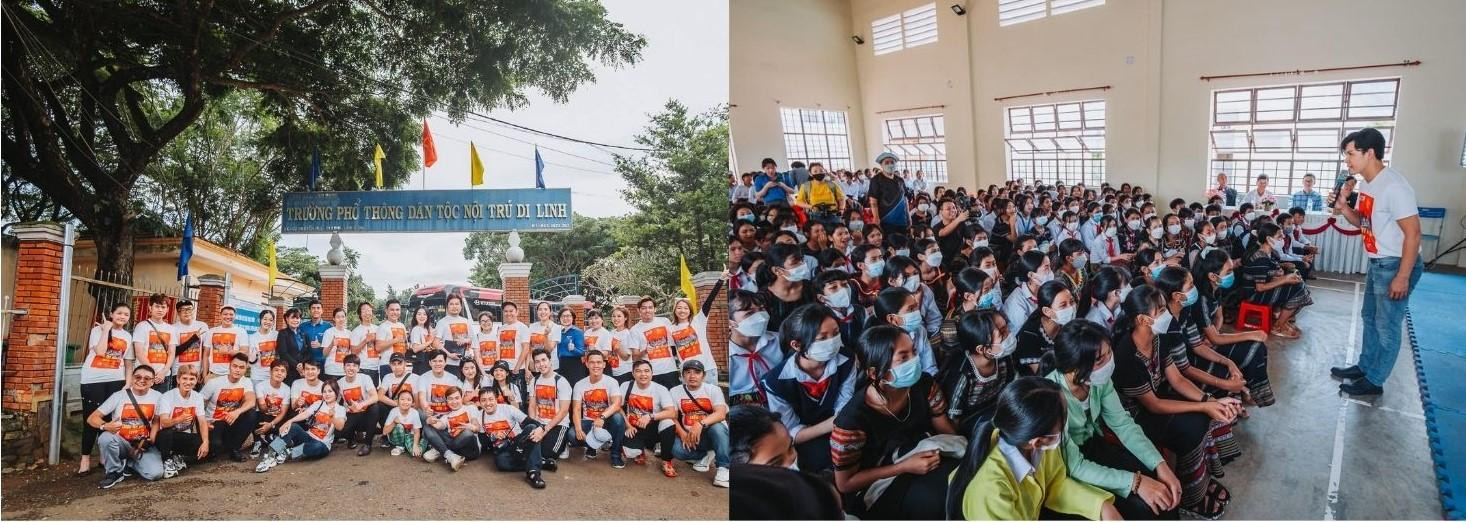 Đội tình nguyện viên nghệ sĩ mang niềm vui đến cho các em nhỏ huyện miền núi Di Linh (Lâm Đồng) đúng dịp 1/6. Đội tình nguyện viên nghệ sĩ mang niềm vui đến cho các em nhỏ huyện miền núi Di Linh (Lâm Đồng) đúng dịp 1/6.