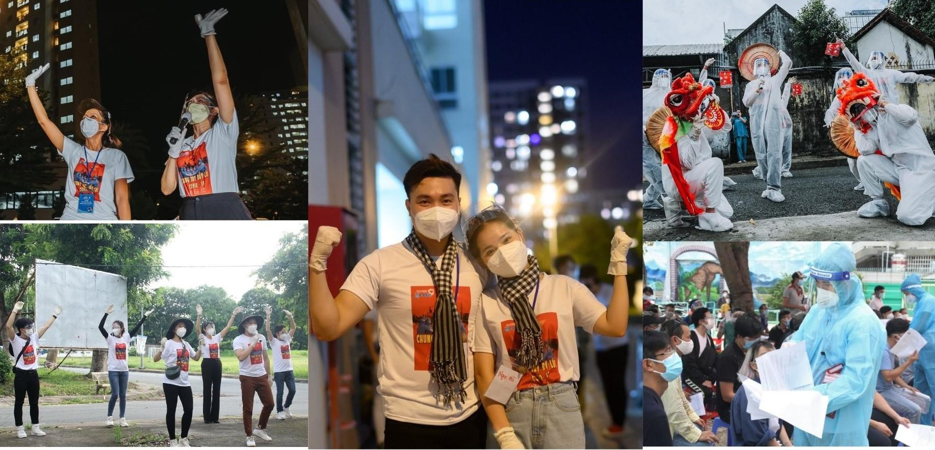 Kỷ niệm khó phai mờ với mỗi nghệ sĩ - tình nguyện viên sau hành trình đồng hành chống dịch. Kỷ niệm khó phai mờ với mỗi nghệ sĩ - tình nguyện viên sau hành trình đồng hành chống dịch.