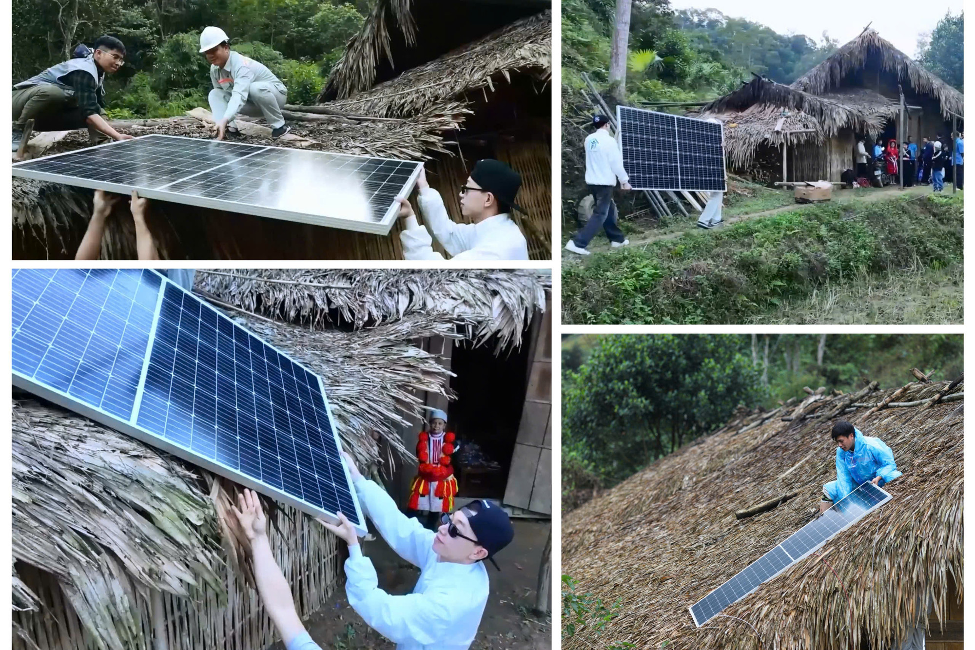 Double2T cùng nhóm Từ Thiện Thật đã triển khai dự án “Đánh cắp mặt trời”, đưa điện năng lượng mặt trời đi muôn nơi.