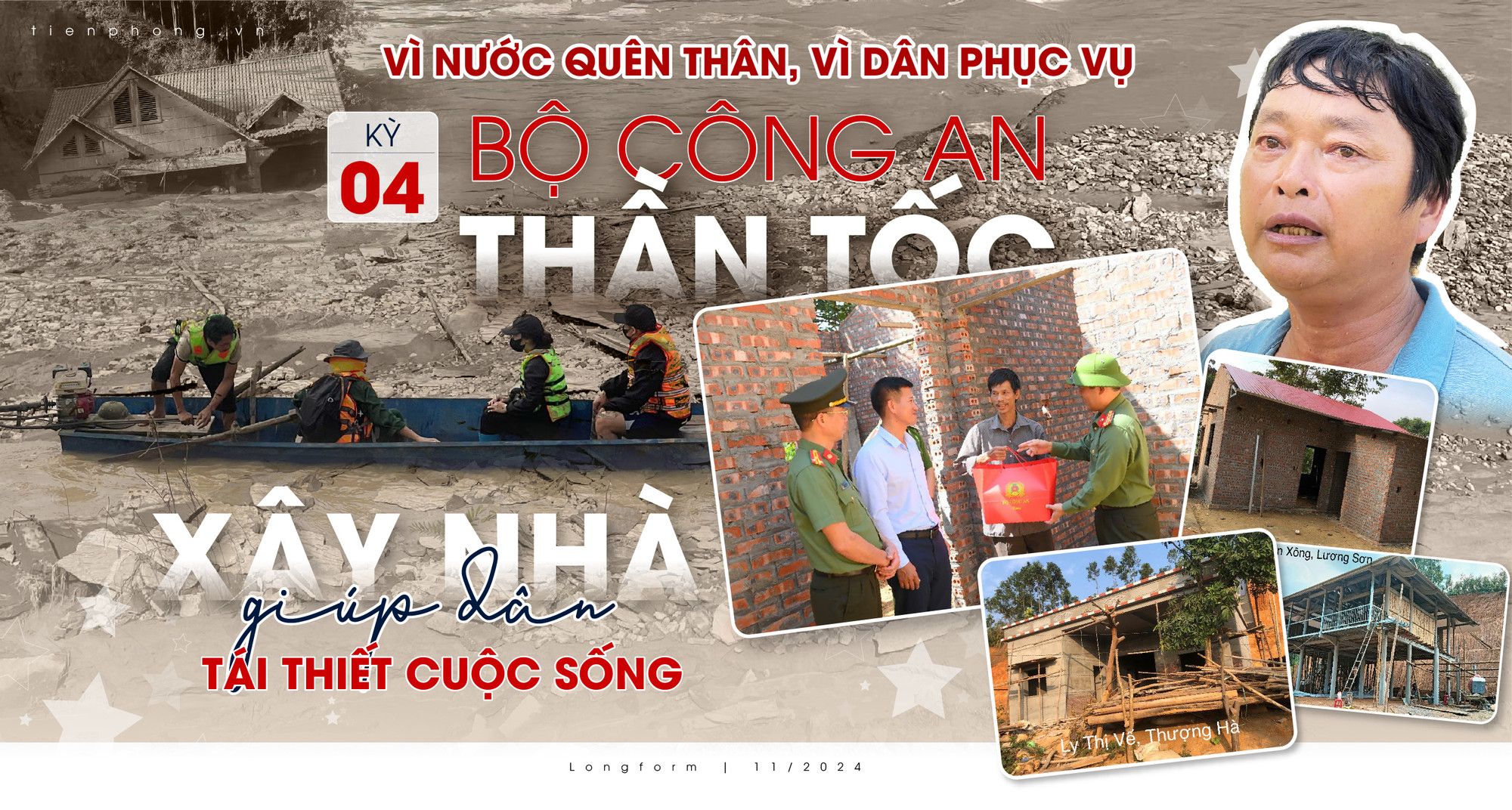 Kỳ 4: Bộ Công an 'thần tốc' xây nhà, giúp dân tái thiết cuộc sống 