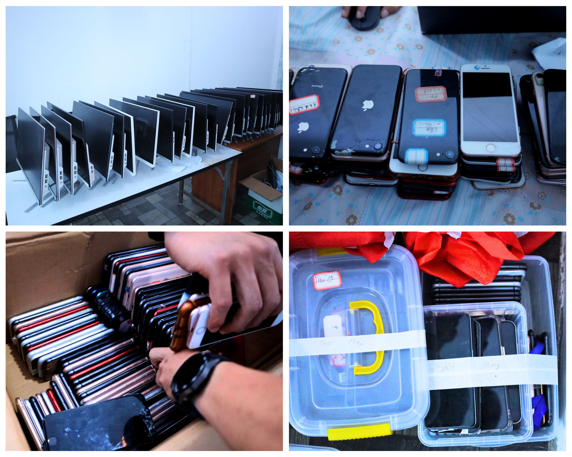 Tang vật công an thu giữ. (Ảnh công an cung cấp) Tang vật công an thu giữ. (Ảnh công an cung cấp)