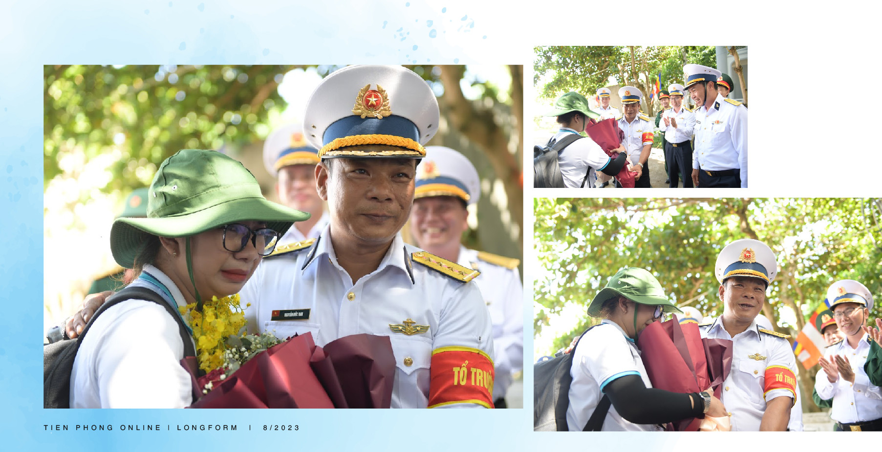 Nụ cười, nước mắt của Diệu Linh và bố trong ngày hội ngộ trên đảo Trường Sa lớn Nụ cười, nước mắt của Diệu Linh và bố trong ngày hội ngộ trên đảo Trường Sa lớn