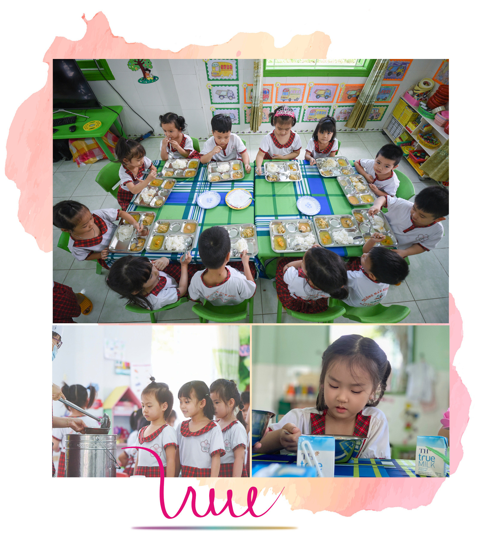 Mô hình điểm Bữa ăn học đường đảm bảo dinh dưỡng hợp lý và tăng cường hoạt động thể lực. Mô hình điểm Bữa ăn học đường đảm bảo dinh dưỡng hợp lý và tăng cường hoạt động thể lực.