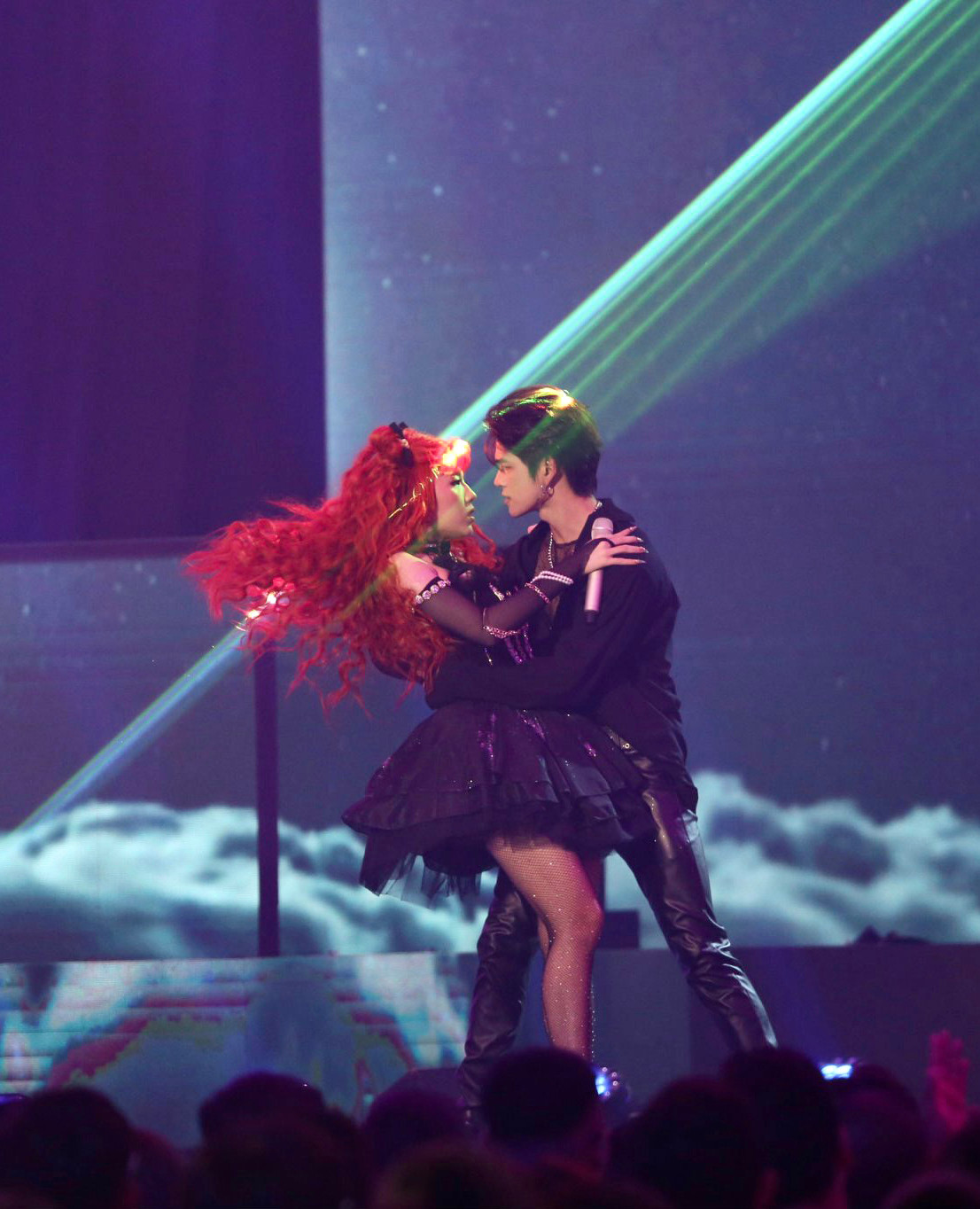 Mỹ Tâm khuyên các thí sinh như Lamoon đừng quá bị phân tâm vào việc nhảy múa. Ảnh: BTC Mỹ Tâm khuyên các thí sinh như Lamoon đừng quá bị phân tâm vào việc nhảy múa. Ảnh: BTC