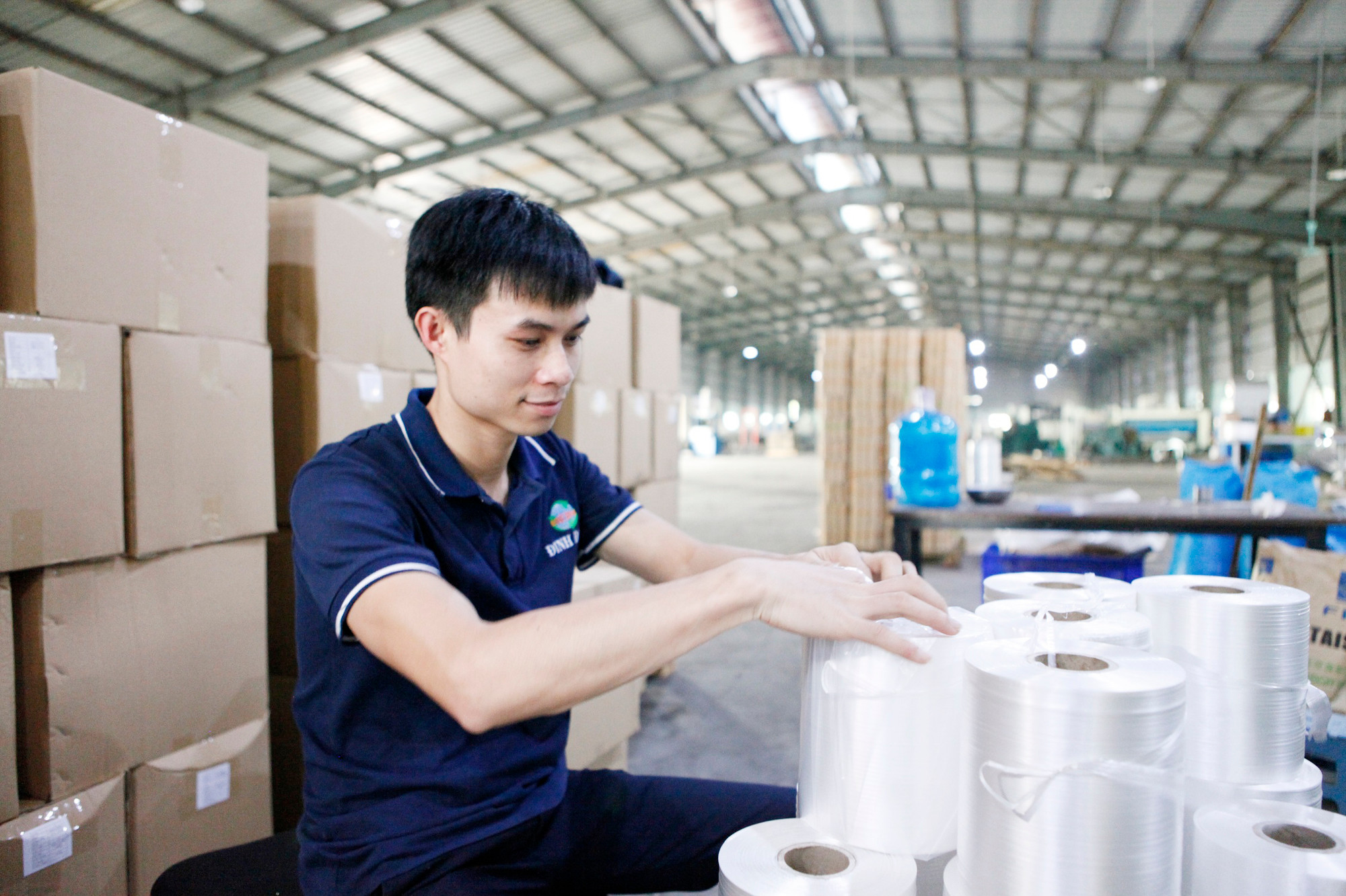 Một doanh nghiệp của tỉnh Bắc Ninh đầu tư sản xuất trong khu công nghiệp của tỉnh. Ảnh: Nguyễn Thắng.