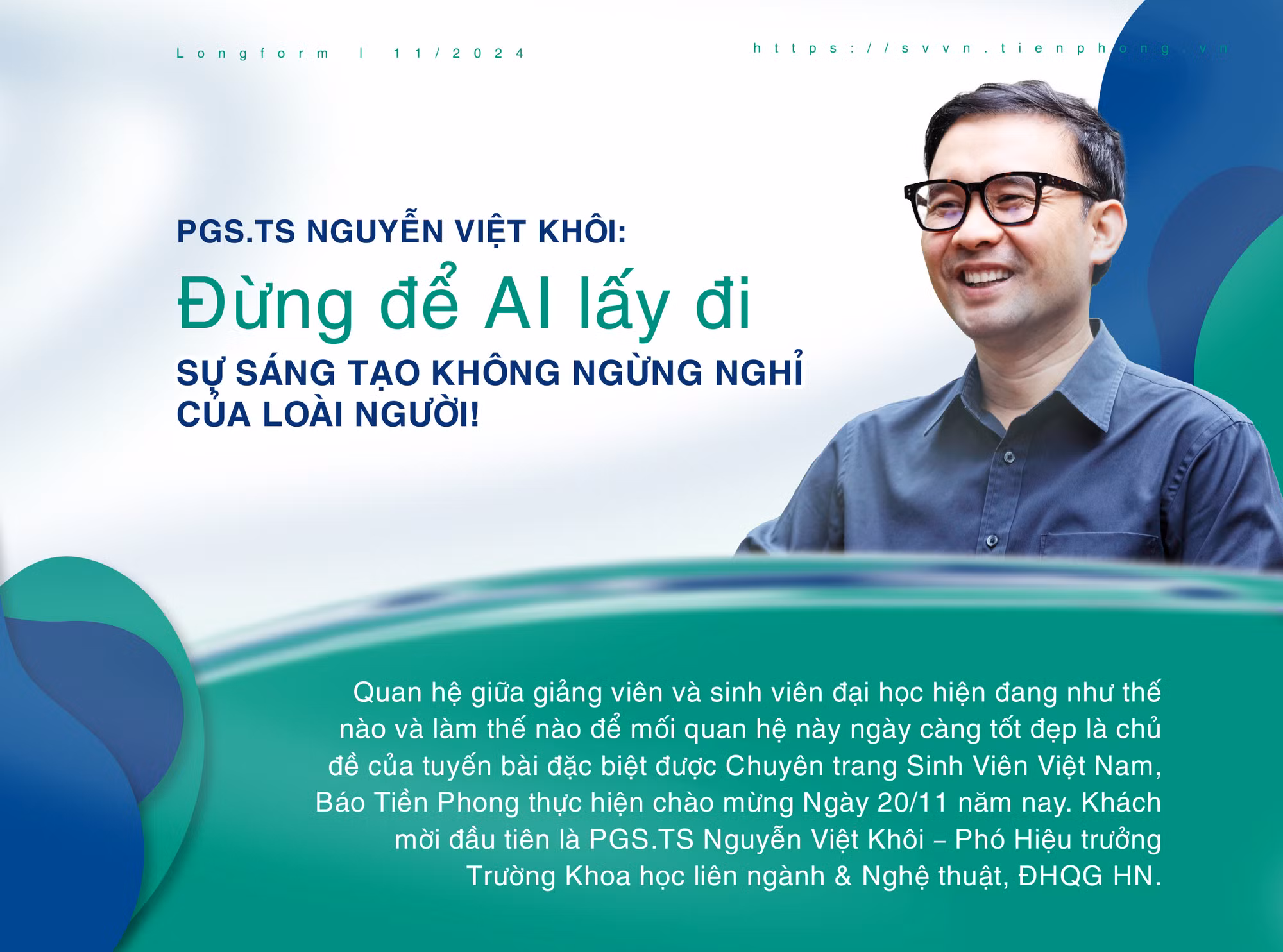 PGS.TS Nguyễn Việt Khôi: Đừng để AI lấy đi sự sáng tạo không ngừng nghỉ của loài người!