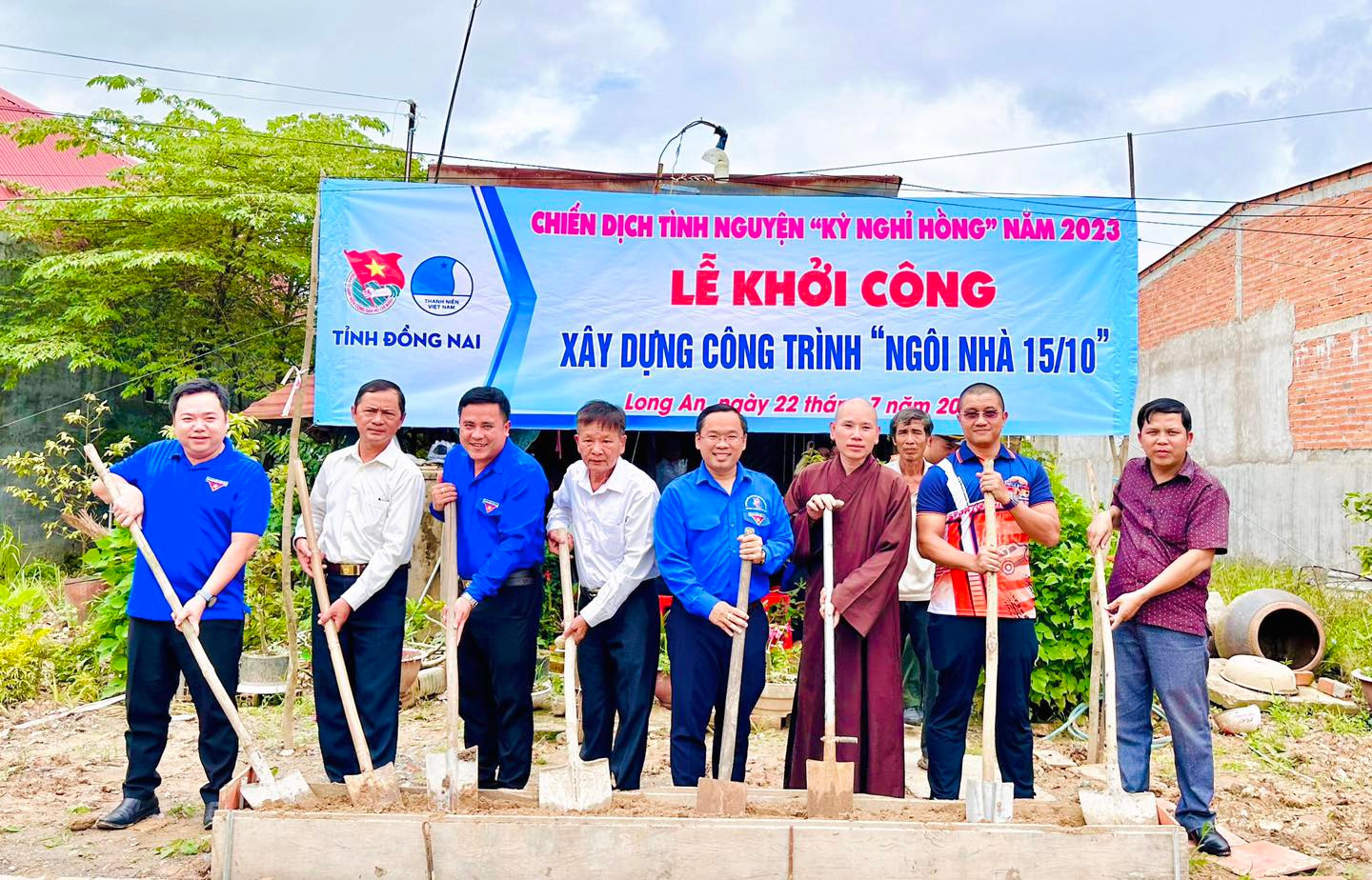 Tỉnh đoàn Đồng Nai khởi công xây dựng Ngôi nhà 15/10 tại tỉnh Long An