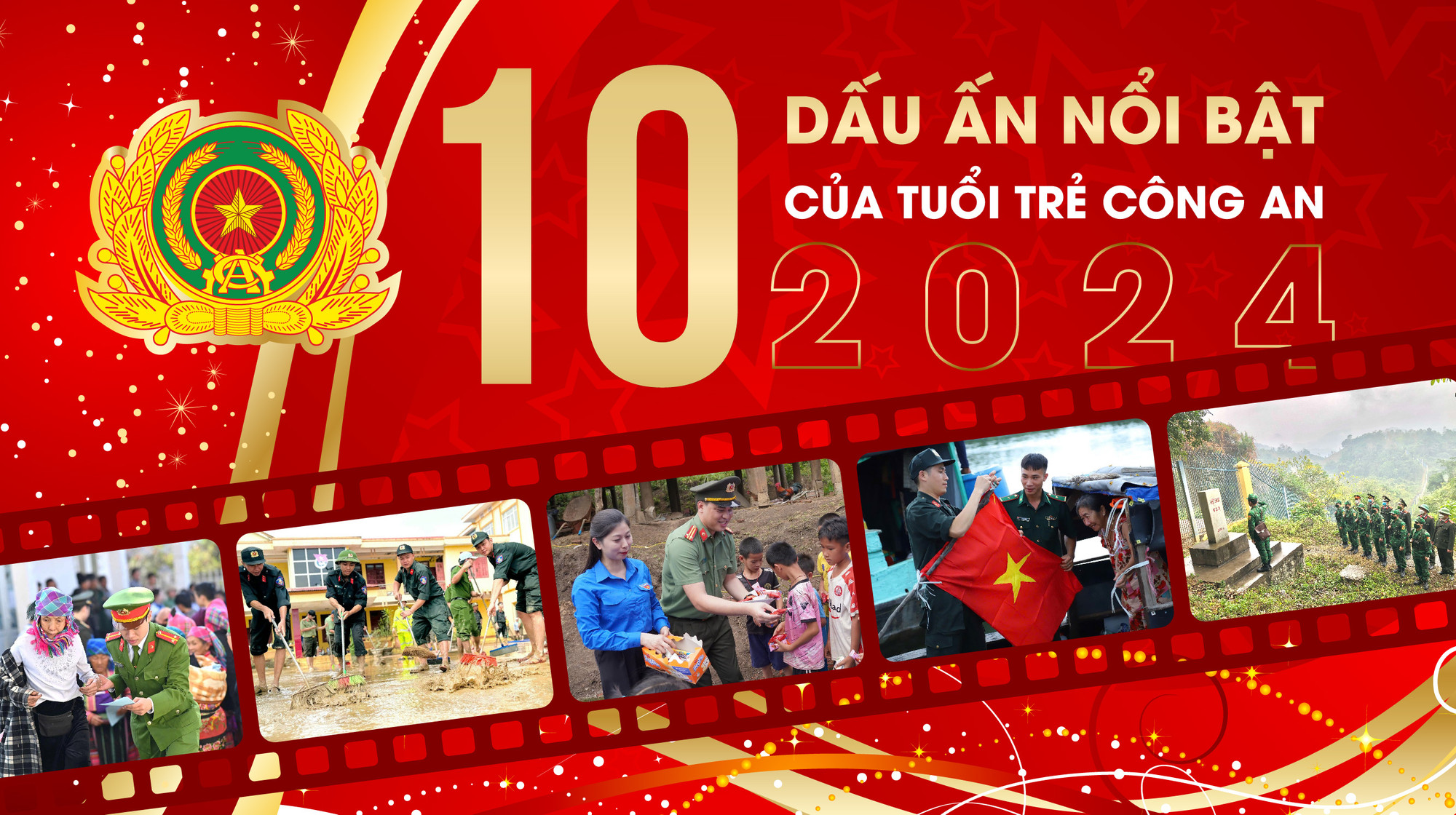 10 dấu ấn nổi bật của tuổi trẻ Công an năm 2024