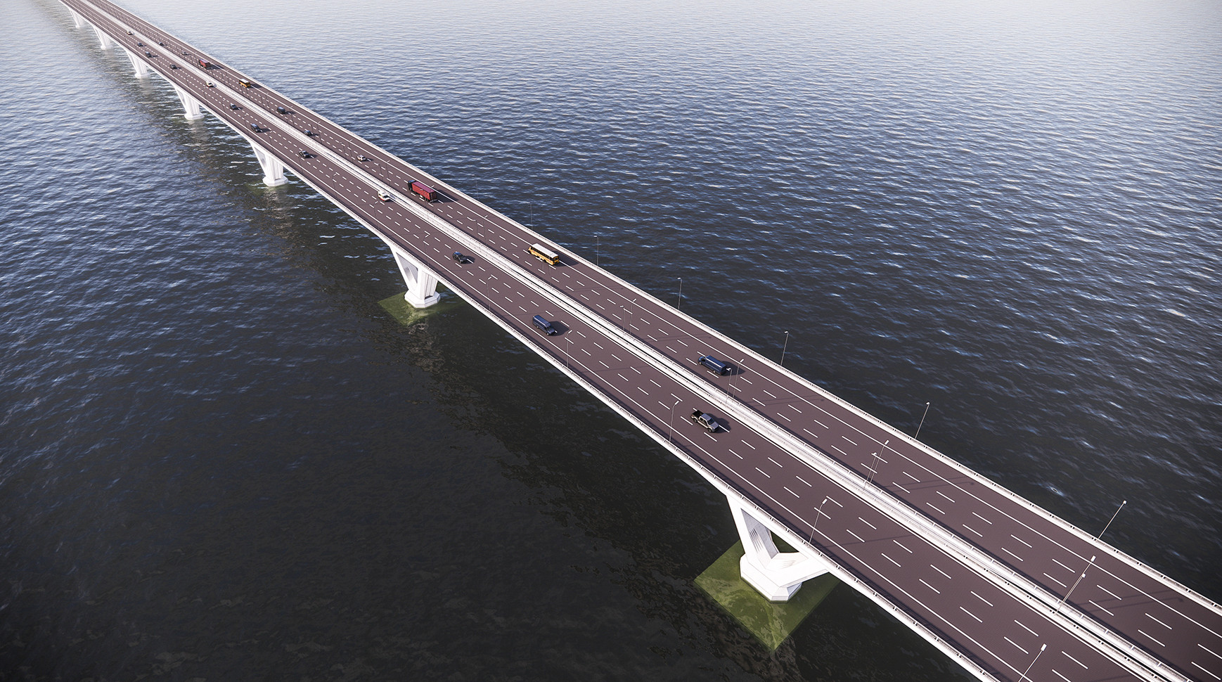 Thiết kế cầu Thượng Cát đường Vành đai 3,5 vượt sông Hồng do TEDI thực hiện.