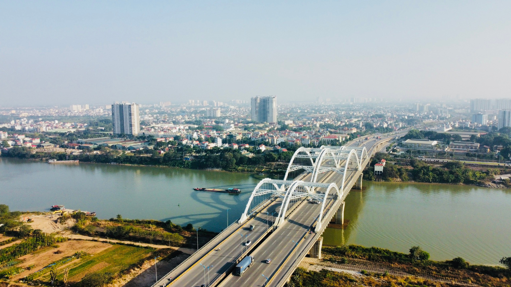 Thiết kế ấn tượng của cầu Đông Trù do TEDI thực hiện đã đưa vào hoạt động nhiều năm nay